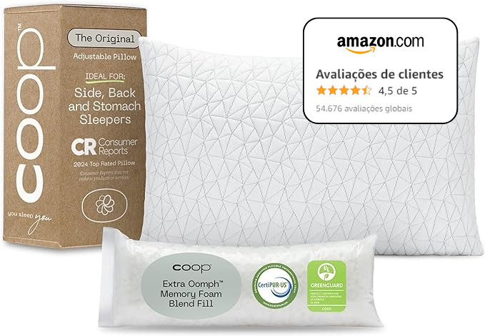 Travesseiro Coop Original Amazon 5 estrelas