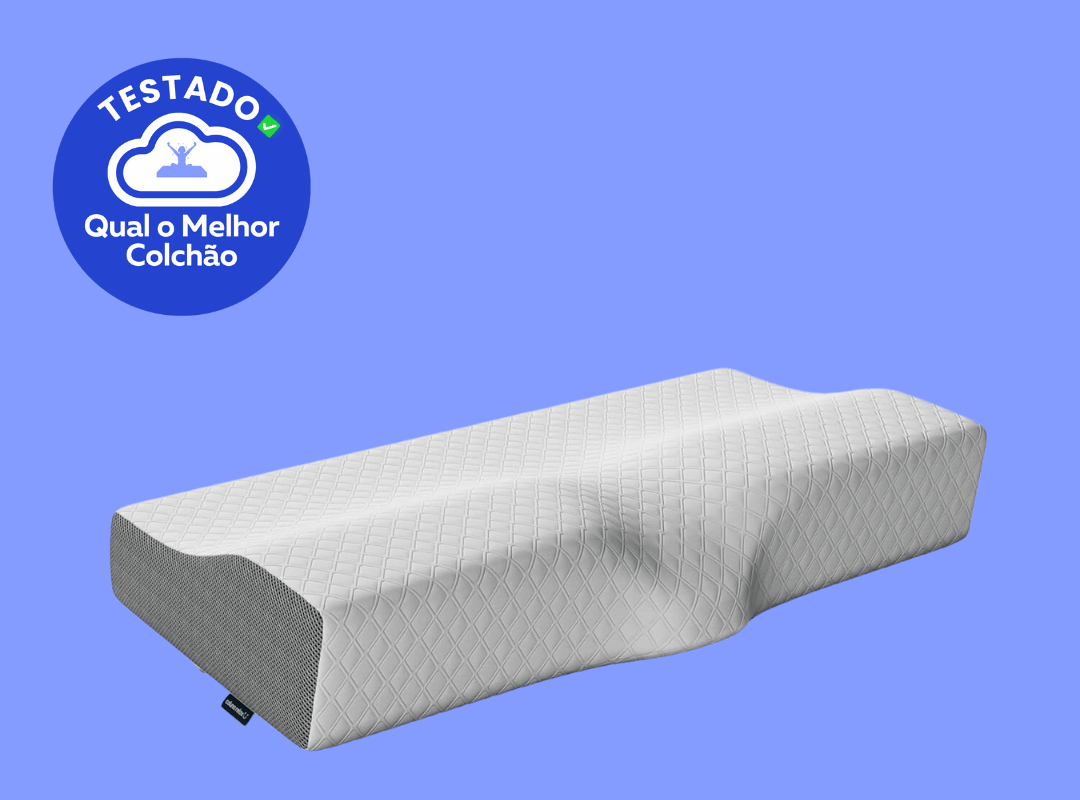 Travesseiro Cervical NASA - Coluna Relax - Suporte Ergonômico com Carvão Ativado