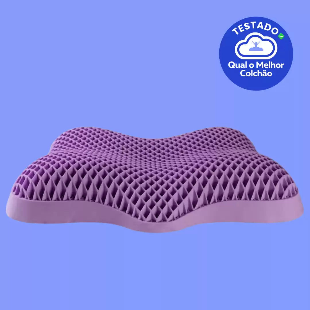 Travesseiro Cervical - I wanna sleep - Airgelly 2.0®, 100% Lavável e Respirável, Antialérgico.