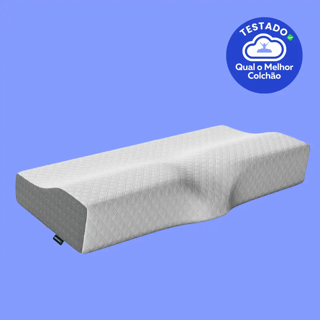 Travesseiro Cervical NASA - Coluna Relax - Suporte Ergonômico com Carvão Ativado